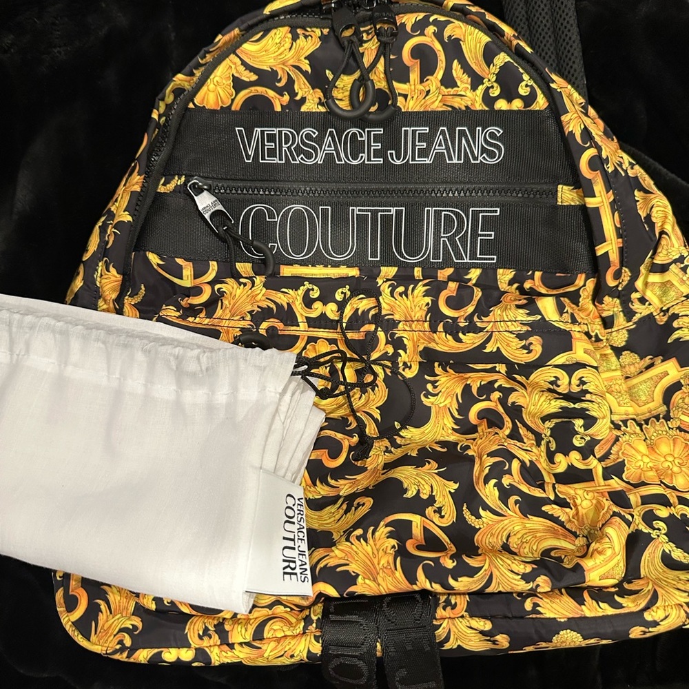 Versace Jeans Couture backpack yellow and black